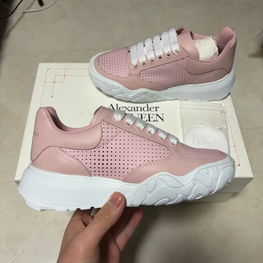 [BUNJANG] Alexander McQueen Court Trainer Sneakers / 새상품(225)알렉산더맥퀸 코트 트레이너 스니커 핑크