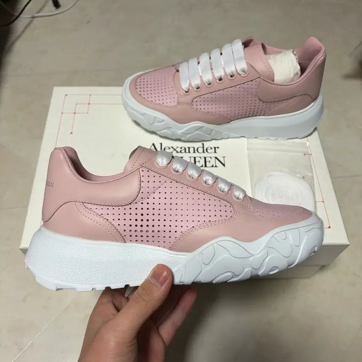 [BUNJANG] Alexander McQueen Court Trainer Sneakers / 새상품(225)알렉산더맥퀸 코트 트레이너 스니커 핑크