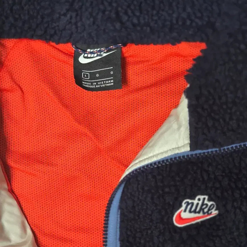 [BUNJANG] Nike Fleece Quilted Hooded Zip-Up Jacket / 나이키 후리스 퀼팅 후드 집업