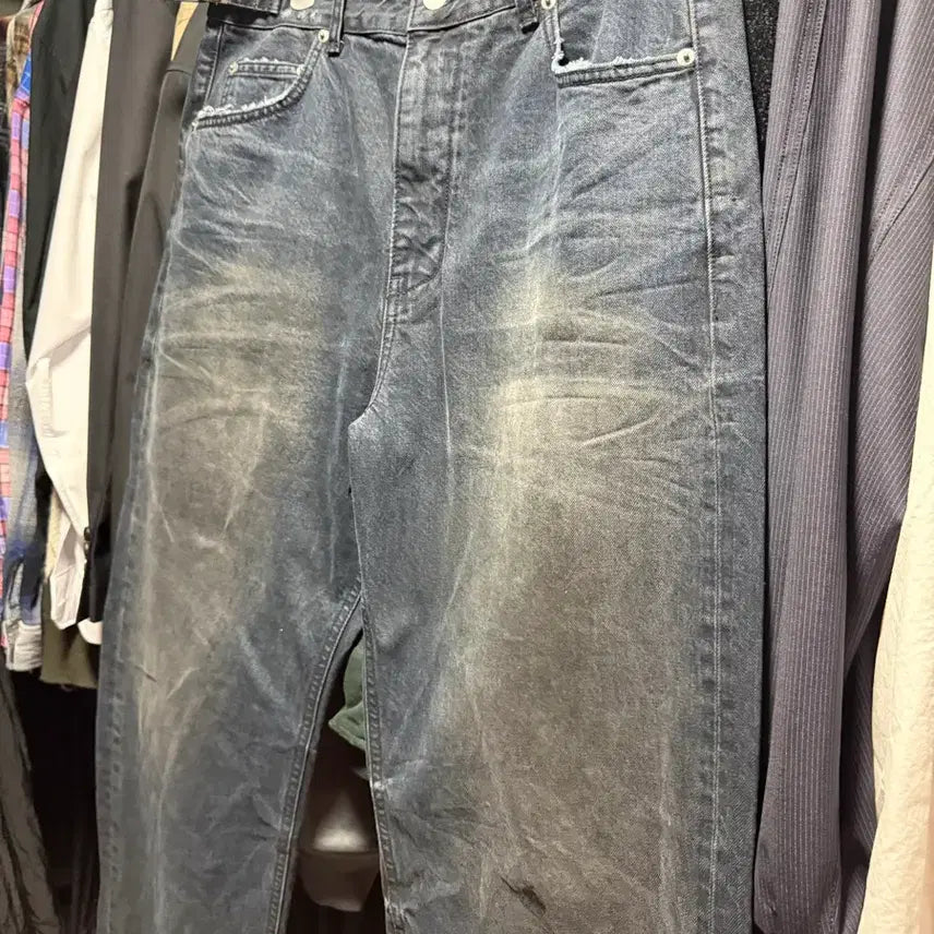 [SOLD OUT] 논노드 젠 더티 오일 워시드 데님 팬츠 2사이즈 새상품