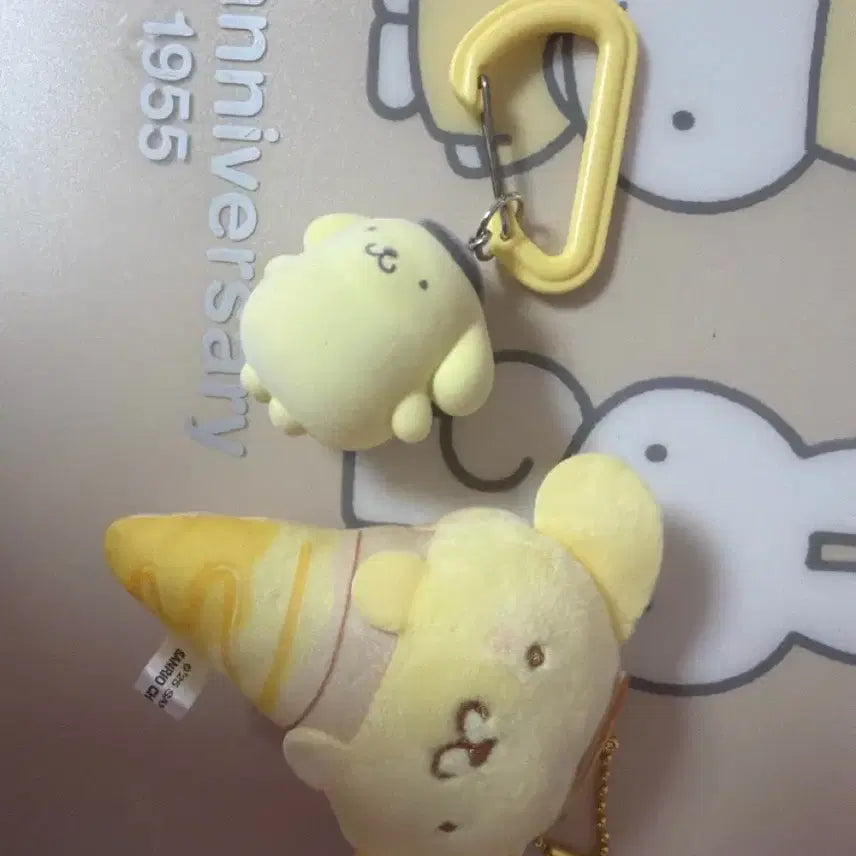 [BUNJANG] Sanrio Pompompurin Doll Keyring Set / 산리오 폼폼푸린 인형 키링 세트