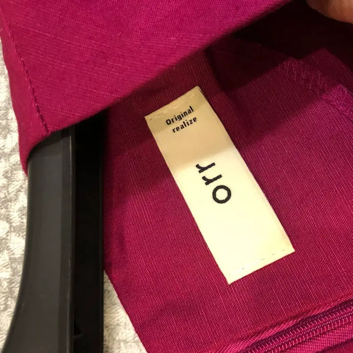 [SOLD OUT] ORR 오르 원피스 셔링 리본 플럼 쿨톤