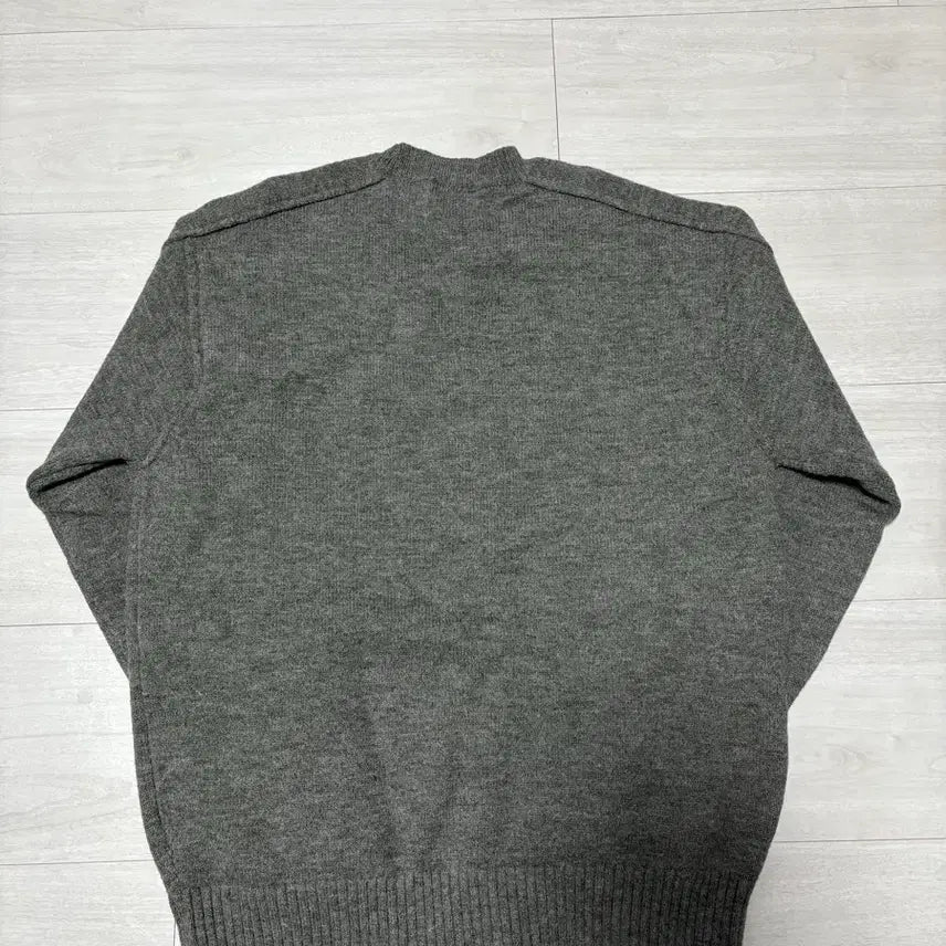 [BUNJANG] Knit Sweater Charcoal L / 절개 라인 니트 스웨터 차콜 L