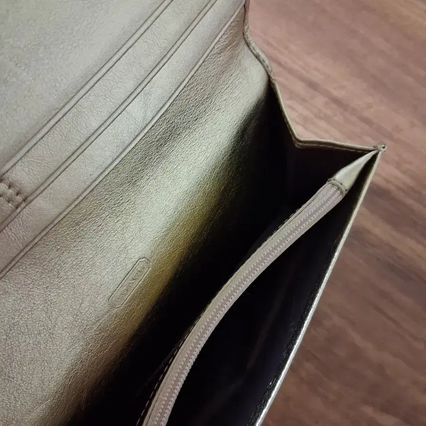 [BUNJANG] Coach Signature Long Wallet Brown/Gold / 코치 시그니처 장지갑 브라운/골드