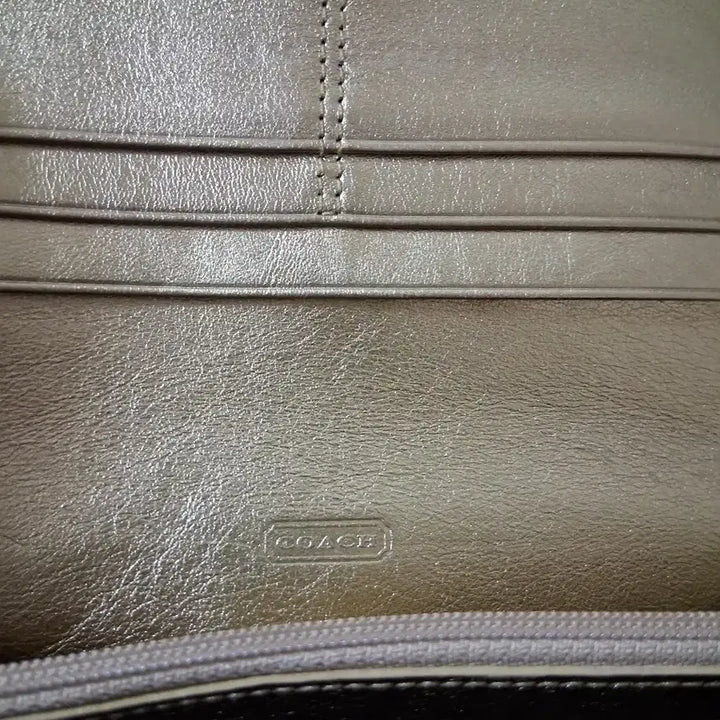 [BUNJANG] Coach Signature Long Wallet Brown/Gold / 코치 시그니처 장지갑 브라운/골드