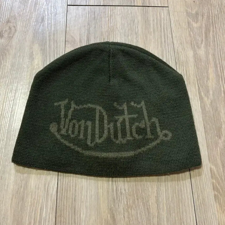 [BUNJANG] Von Dutch Khaki Beanie / 본더치 카키 비니