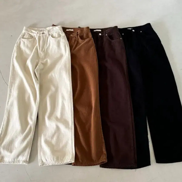 [BUNJANG] Chunytory Corduroy Pants (Cream) - Long Length / [새상품] 츄니토리자체제작 코듀로이팬츠 크림 롱기장 M