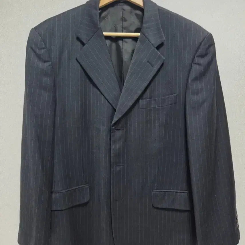 [BUNJANG] Pin Stripe Wool Blazer / 핀 스트라이프 울 블레이저