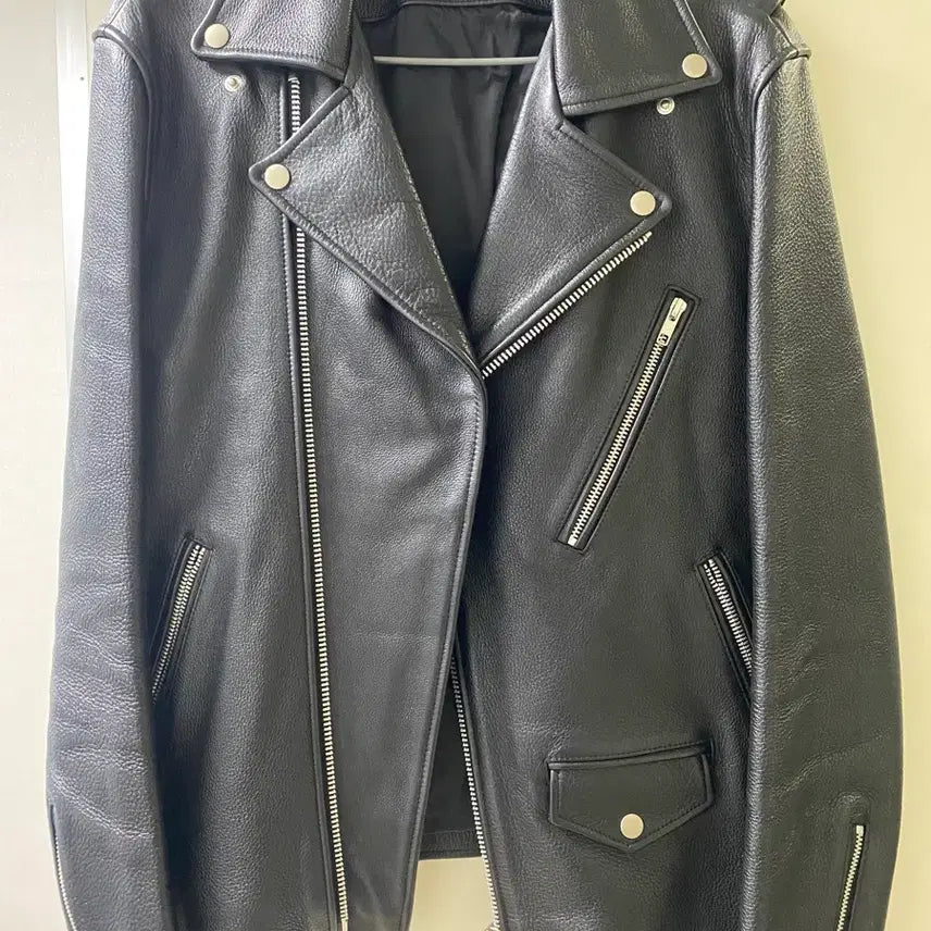 [BUNJANG] VIVASTUDIO Cowhide Leather Rider Jacket L / 비바스튜디오 소가죽 라이더자켓 L