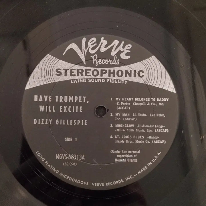 [BUNJANG] Dizzy Gillespie Verve LP / ORIGINAL JAZZ LP - DIZZY GILLESPIE
