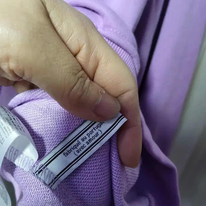 [BUNJANG] BTS (Army) Small Heart Logo Hoodie Lavender / 아미 스몰 하트 로고 후드티 라벤더