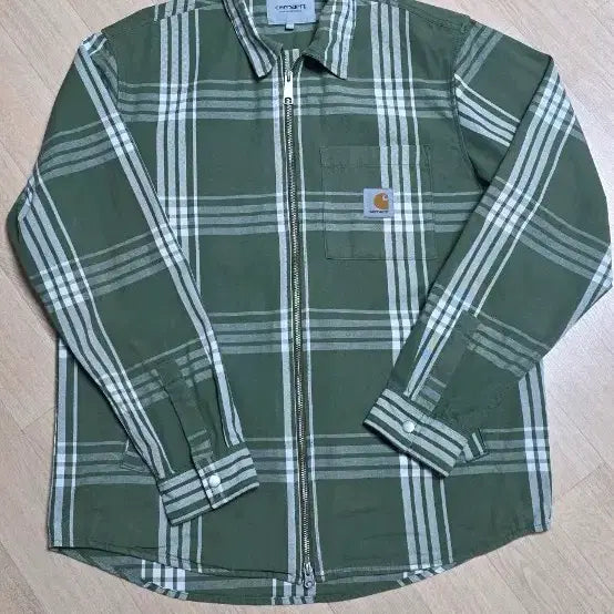[BUNJANG] Carhartt WIP Green Check Shirt Jacket / 칼하트 윕 그린체크 셔츠 자켓