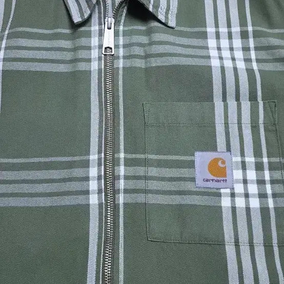 [BUNJANG] Carhartt WIP Green Check Shirt Jacket / 칼하트 윕 그린체크 셔츠 자켓