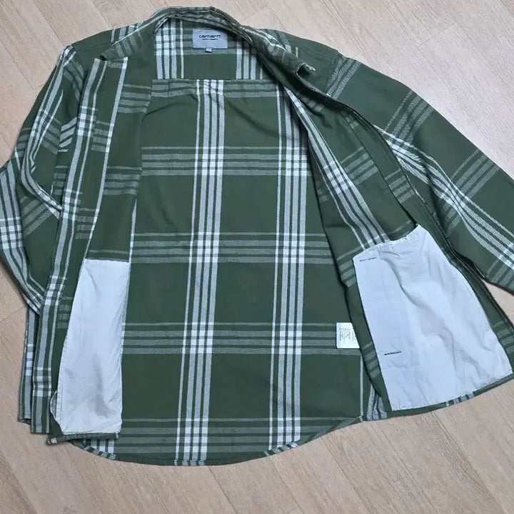 [BUNJANG] Carhartt WIP Green Check Shirt Jacket / 칼하트 윕 그린체크 셔츠 자켓