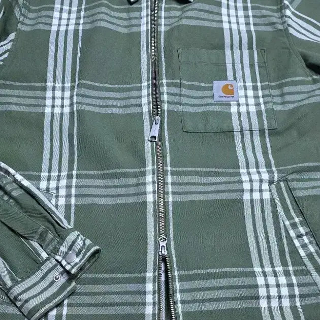 [BUNJANG] Carhartt WIP Green Check Shirt Jacket / 칼하트 윕 그린체크 셔츠 자켓