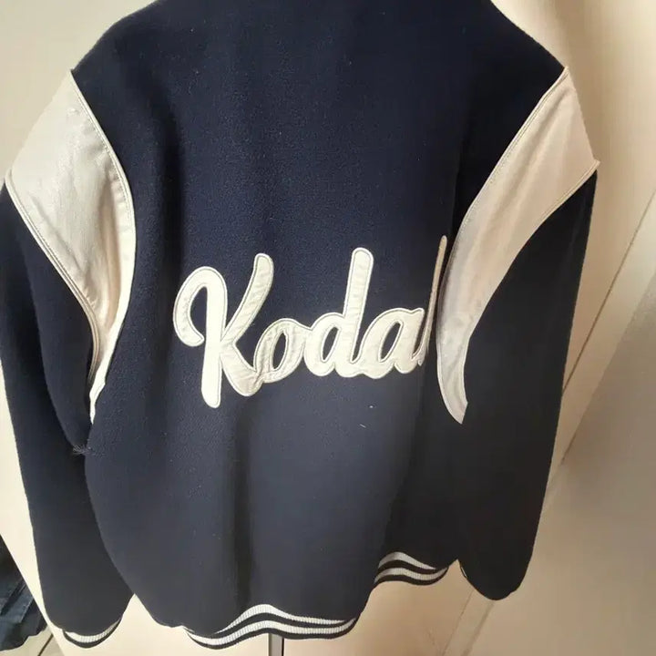 [BUNJANG] Kodak Varsity Jacket (Navy/Ivory) - L / 코탁 바시티 자켓 L