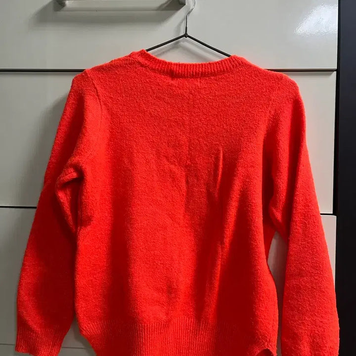 [BUNJANG] Neon Orange Knit Sweater / 형광주황 니트