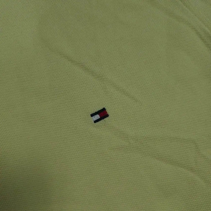 [BUNJANG] Tommy Hilfiger Yellow Cotton Pique Polo Shirt / [XL] 타미힐피거 옐로우 코튼 피케 폴로 셔츠