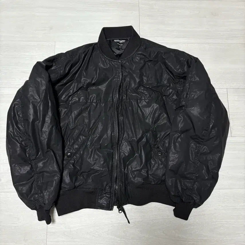 [BUNJANG] Groove Rhyme Black Bomber Jacket (M) / 그루브라임 항공점퍼 블랙 M