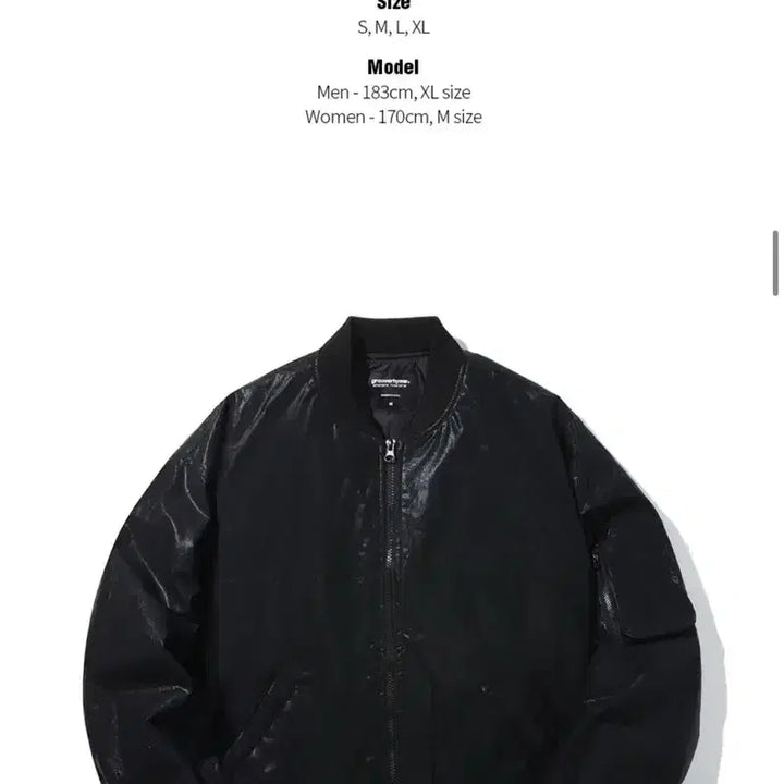 [BUNJANG] Groove Rhyme Black Bomber Jacket (M) / 그루브라임 항공점퍼 블랙 M