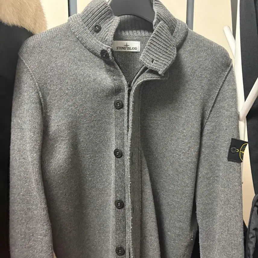 [BUNJANG] Stone Island Knit Zip Cardigan L / [당일배송/정품] 스톤아일랜드 니트지퍼가디건 L