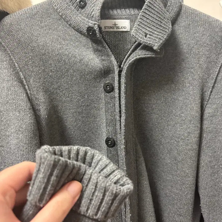 [BUNJANG] Stone Island Knit Zip Cardigan L / [당일배송/정품] 스톤아일랜드 니트지퍼가디건 L