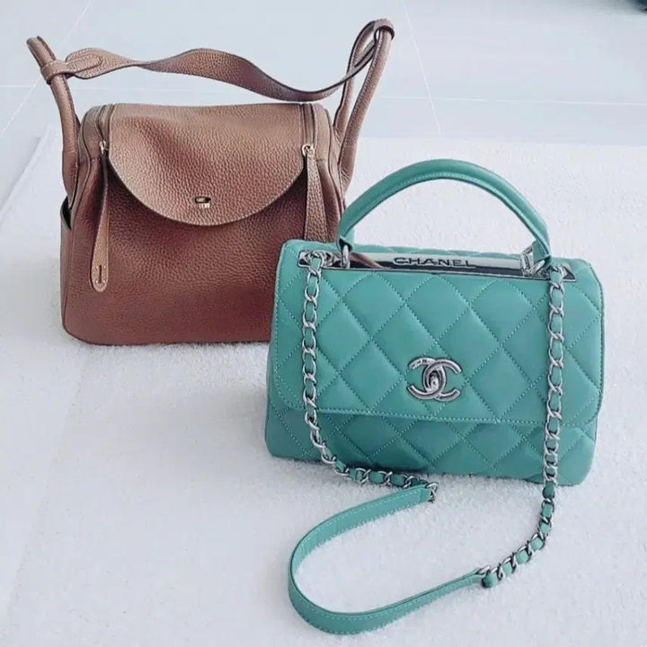 [BUNJANG] Tote &amp; Shoulder Bag + Classic Chain Bag / 여성 가방 2종