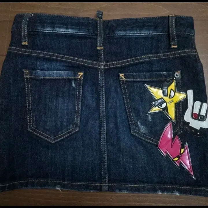 [BUNJANG] Dsquared2 Denim Mini Skirt / (최상급)정품!디스퀘어드 데미지 청미니스커트 25