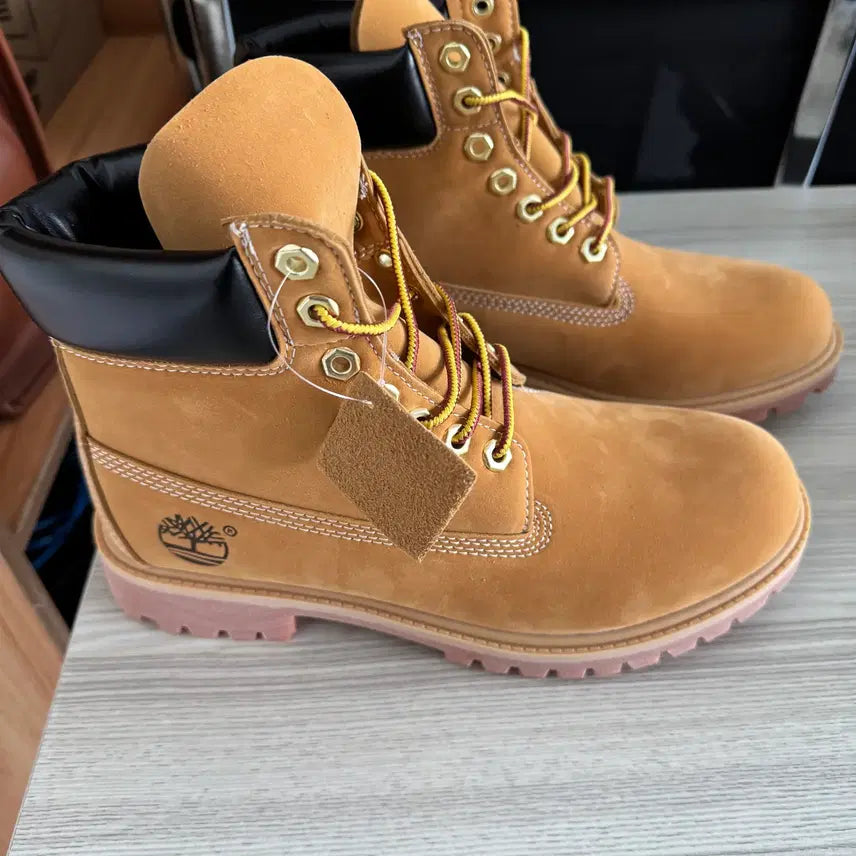 [BUNJANG] Timberland Premium 6-Inch Waterproof Boots - Wheat Nubuck 275mm Wide / 팀버랜드 프리미엄 6인치 워터프루프 부츠 위트 누벅 - 와이드 275mm