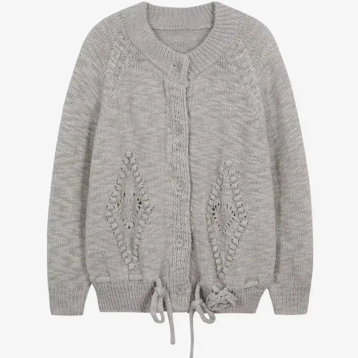 [SOLD OUT] 일리고 플레르 다이아 가디건 그레이 ILLIGO
