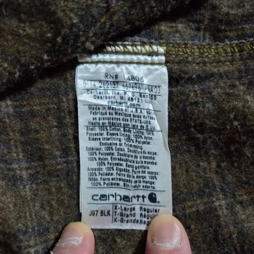 [BUNJANG] Carhartt Detroit Work Jacket XL / 칼하트 j97 디트로이트 BLK 흑청 워크자켓XL