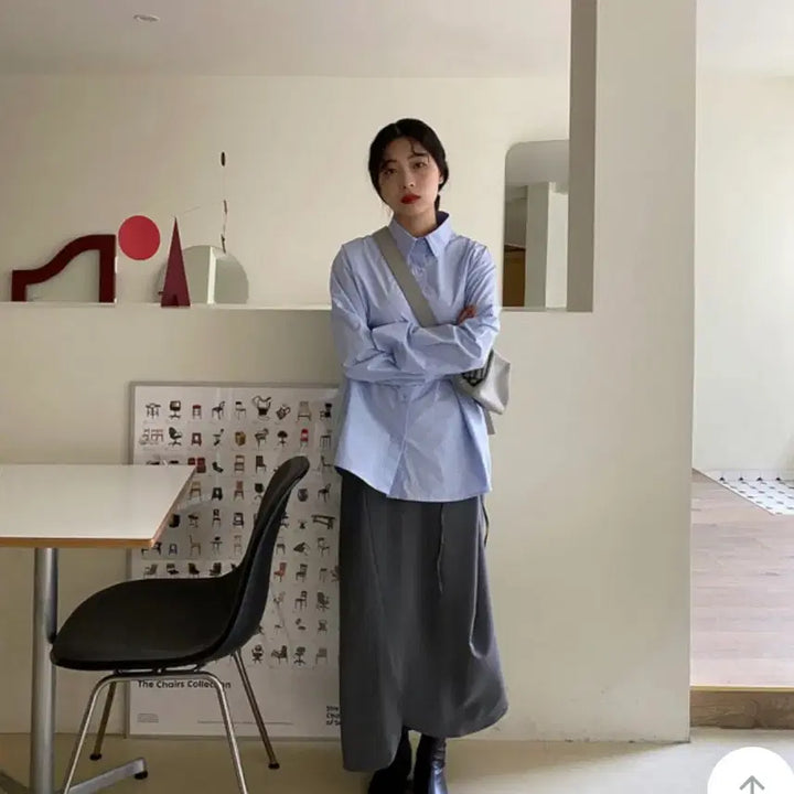 [BUNJANG] Blue Shirt (Unworn) / [미착용] 블루 셔츠