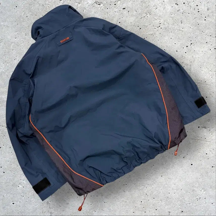 [BUNJANG] Nike ACG Navy/Orange Colorblock Windbreaker Jacket / [M] 00s 나이키 ACG 네이비/오렌지 배색 바람막이 점퍼 D186