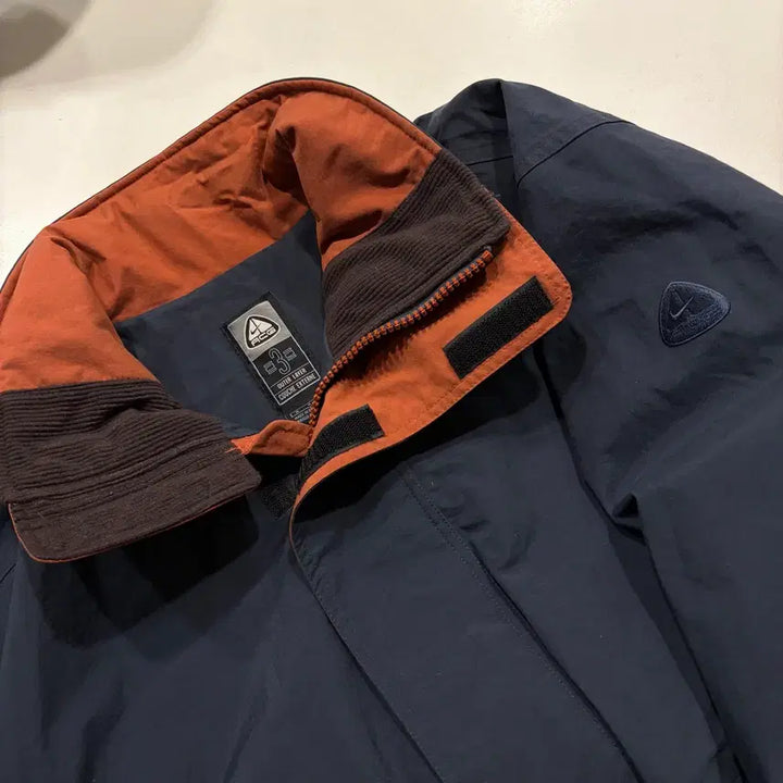 [BUNJANG] Nike ACG Navy/Orange Colorblock Windbreaker Jacket / [M] 00s 나이키 ACG 네이비/오렌지 배색 바람막이 점퍼 D186