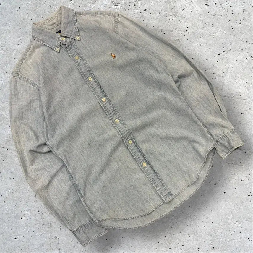 [BUNJANG] Polo Ralph Lauren Slim Fit Denim Shirt / [S] 폴로 랄프로렌 슬림핏 데님 셔츠 남방 D188