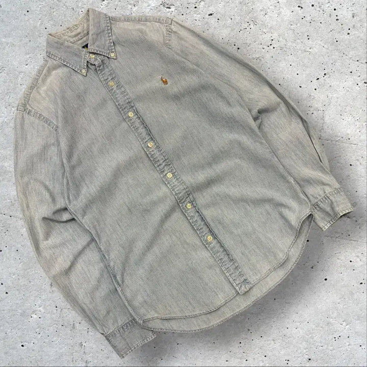 [BUNJANG] Polo Ralph Lauren Slim Fit Denim Shirt / [S] 폴로 랄프로렌 슬림핏 데님 셔츠 남방 D188