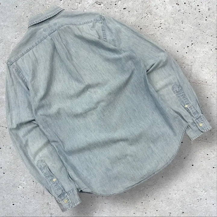 [BUNJANG] Polo Ralph Lauren Slim Fit Denim Shirt / [S] 폴로 랄프로렌 슬림핏 데님 셔츠 남방 D188