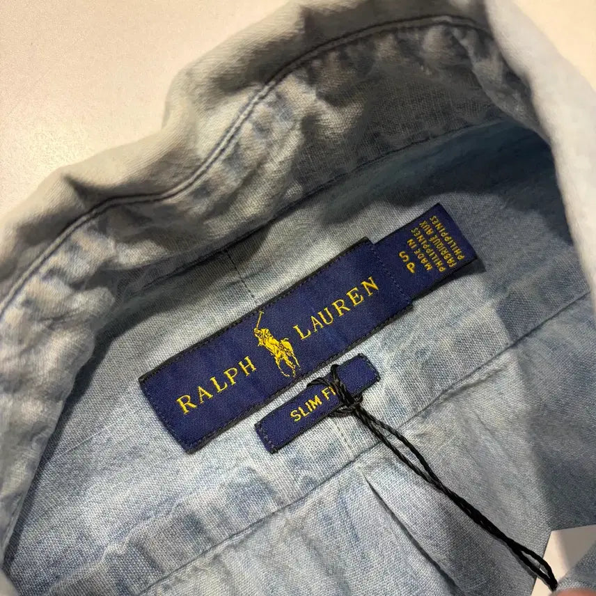 [BUNJANG] Polo Ralph Lauren Slim Fit Denim Shirt / [S] 폴로 랄프로렌 슬림핏 데님 셔츠 남방 D188
