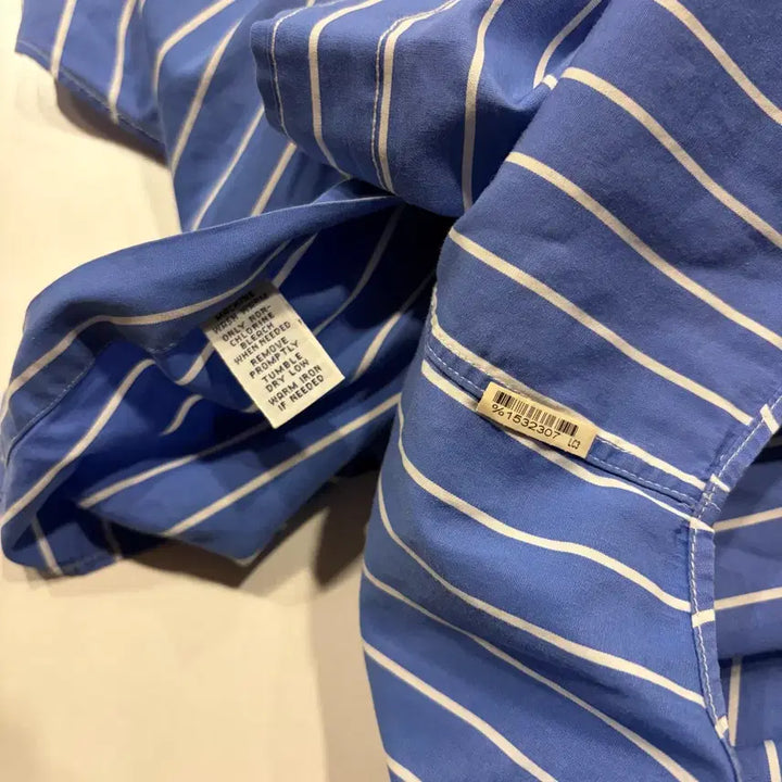 [BUNJANG] Polo Ralph Lauren Big Size Striped Shirt / [3XB] 폴로 랄프로렌 빅사이즈 스트라이프 셔츠 블루 D190