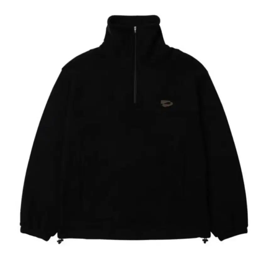 [BUNJANG] Wellbeing Express Black Fleece Half Zip-Up / 웰빙익스프레스 블랙 후리스 반집업