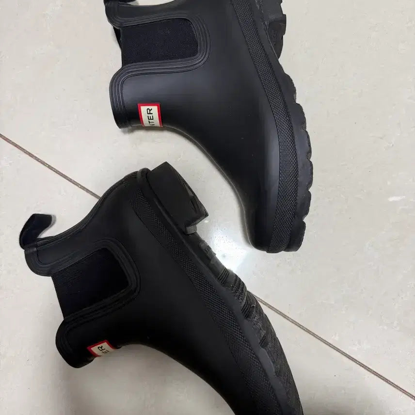 [BUNJANG] Hunter Black Chelsea Rain Boots (US 6/230) / 헌터 블랙 첼시 레인부츠 us6 230