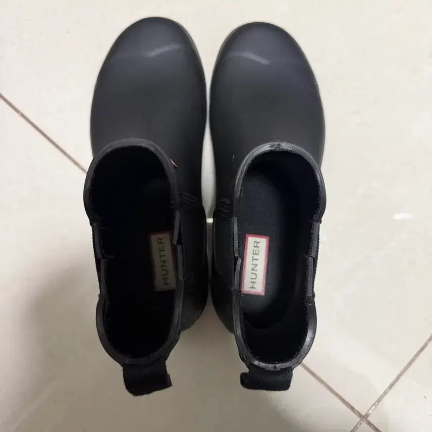 [BUNJANG] Hunter Black Chelsea Rain Boots (US 6/230) / 헌터 블랙 첼시 레인부츠 us6 230