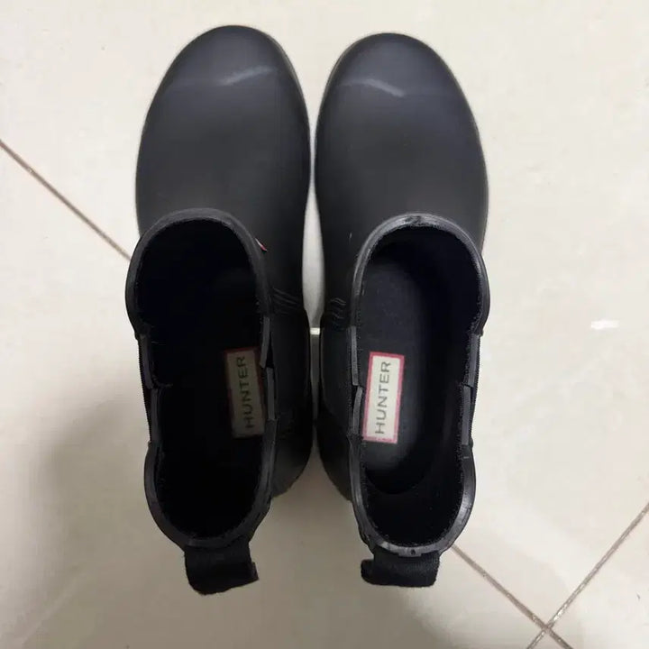 [BUNJANG] Hunter Black Chelsea Rain Boots (US 6/230) / 헌터 블랙 첼시 레인부츠 us6 230