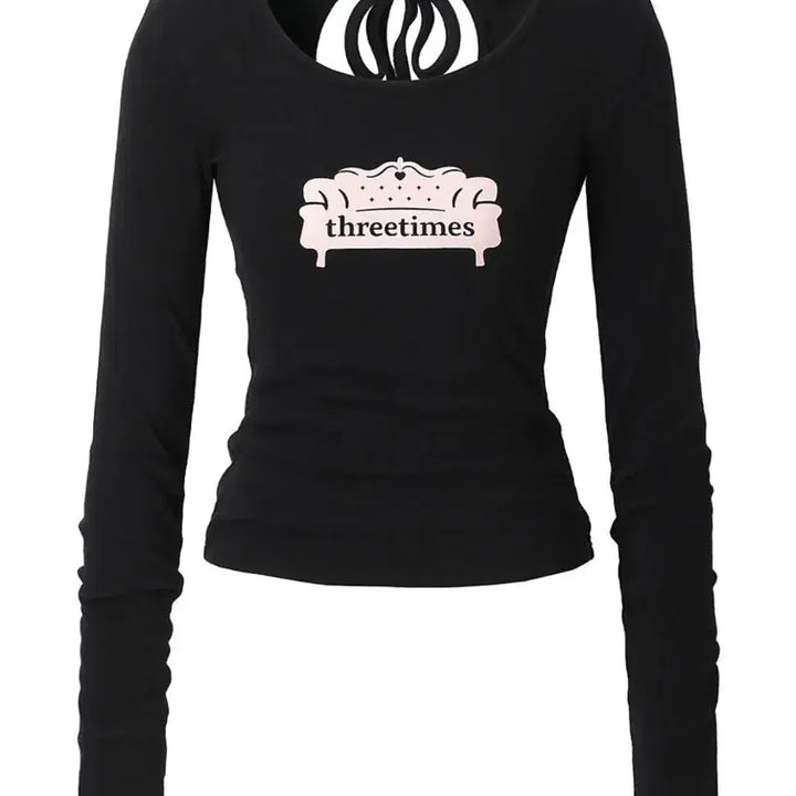 [BUNJANG] 3 Times Pink Sofa Tee - Black / 새상품) 쓰리타임즈 pink sofa tee 쓰리타임즈 핑크소파티 블랙