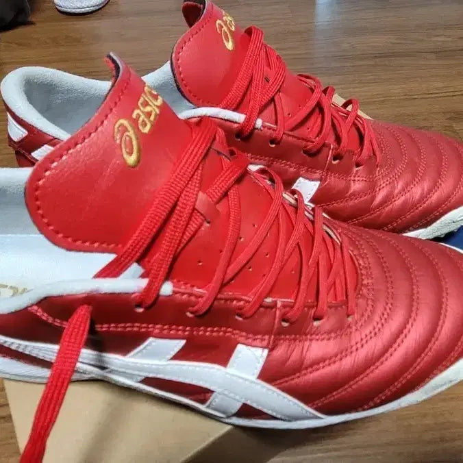 [BUNJANG] Asics C3 TF Red Soccer Shoes / 아식스 C3 TF 레드 275mm