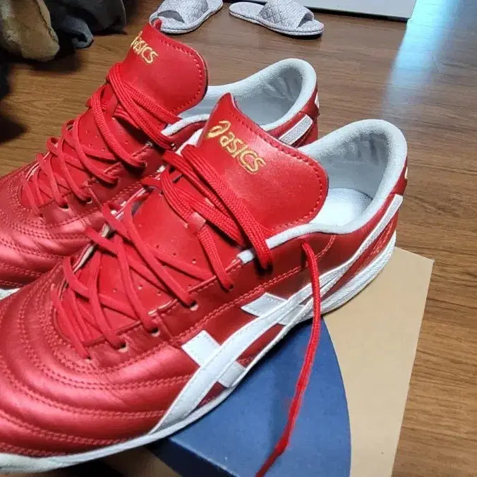 [BUNJANG] Asics C3 TF Red Soccer Shoes / 아식스 C3 TF 레드 275mm