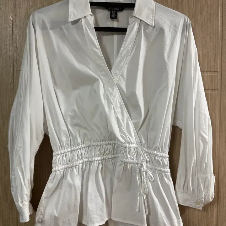 [BUNJANG] Lauren Cotton Blend Peplum Blouse / Lauren 로렌 코튼 블렌드 페플럼 블라우스