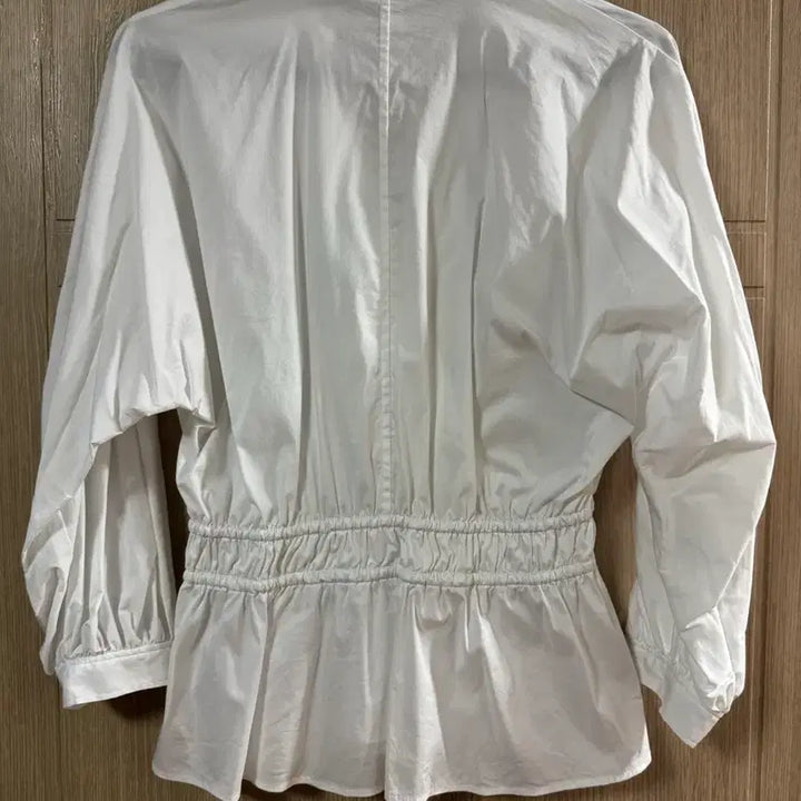 [BUNJANG] Lauren Cotton Blend Peplum Blouse / Lauren 로렌 코튼 블렌드 페플럼 블라우스