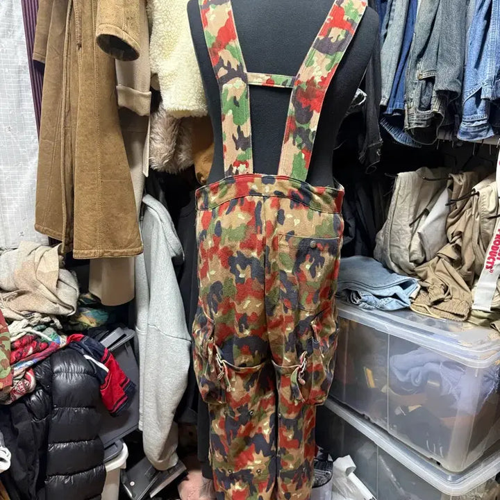 [BUNJANG] Swiss Military Alpenflage M83 Jacket &amp; M70 Suspender Pants Set / 스위스군 알펜플라주 M83 자켓, M70 멜빵 팬츠 셋업