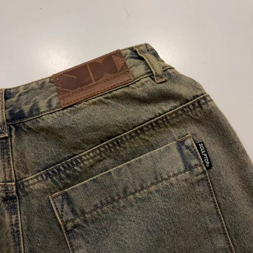[BUNJANG] Sculptor Vintage Washed Cargo Denim Pants / [S] 스컬프터 빈티지 워싱 카고 데님 팬츠 D202